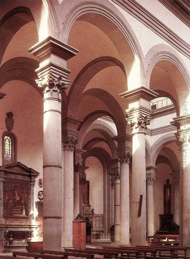 Filippo Brunelleschi Interior of the church